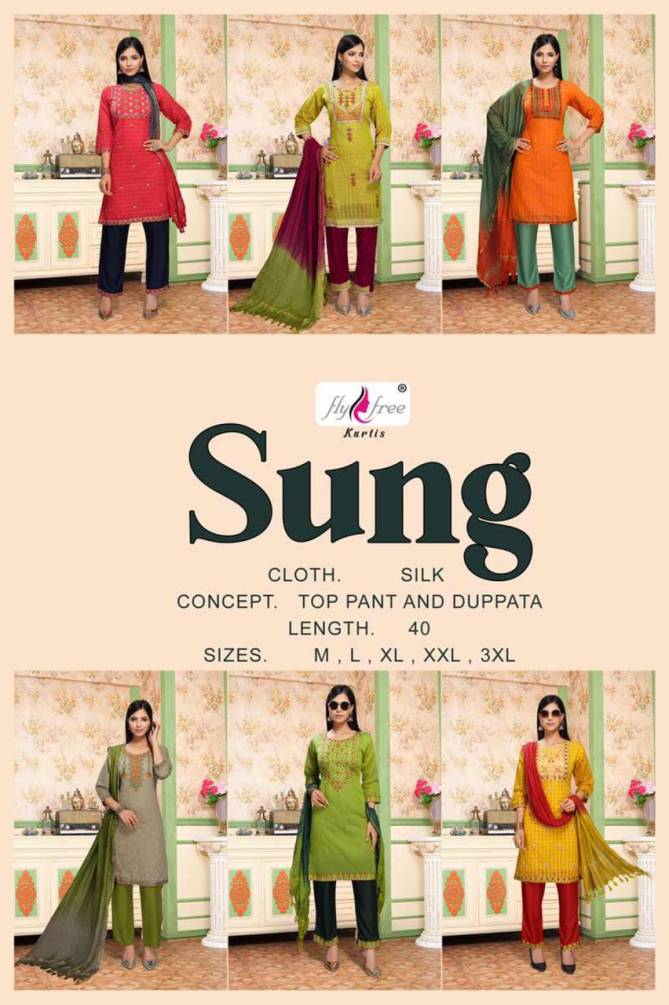 Fly Free Sung Fancy Designer Festival Wear Silk Ready Made Collection